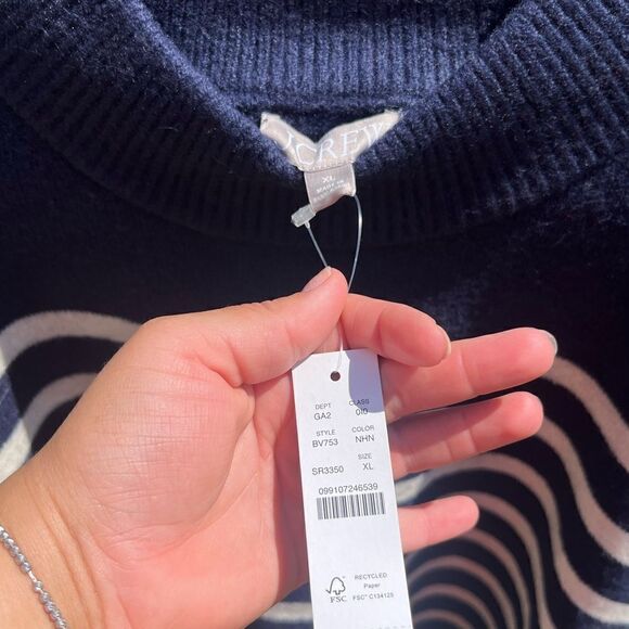 J Crew Chunky Crewneck Sweater in Supersoft Yarn NWT - Picture 6 of 11